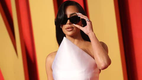 Kim Kardashian en la fiesta de Vanity Fair